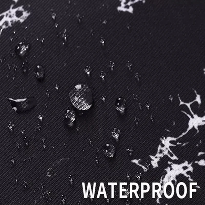 CANVASARTISAN H32-T0121 Marble Pattern Zipper Closure Laptop Carrying Bag Notebook Protective Sleeve with Small Bag - Black/for 11-inch Laptop