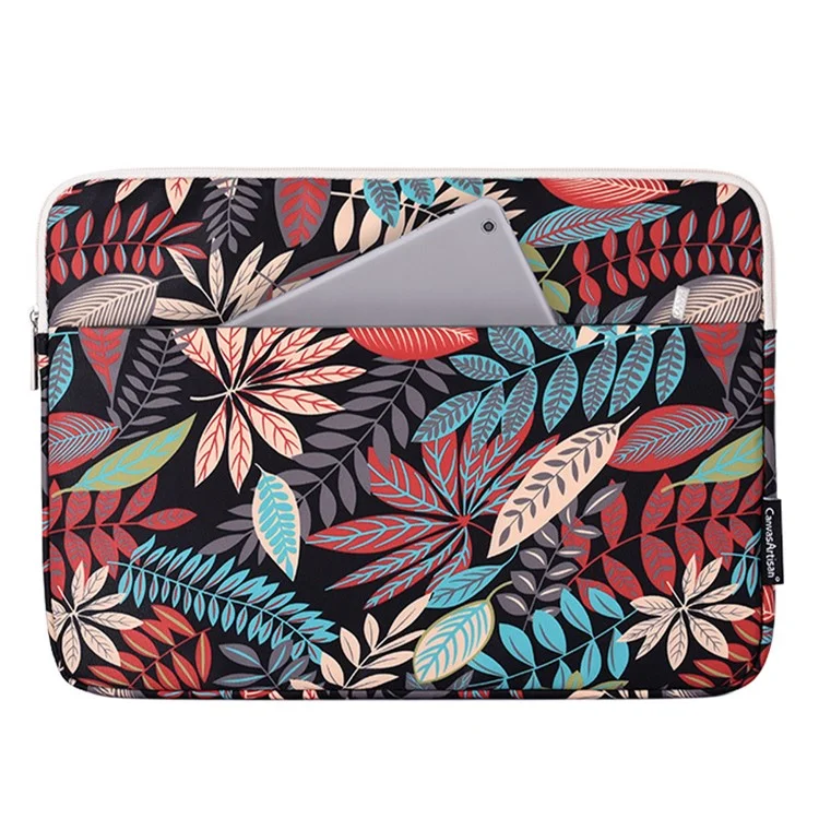 Canvasartisan H30-11 Foglie di Stampa a Graffi Resistenti al Laptop Polyestro Polyester Crush Bot - Black/per Laptop da 11 Pollici