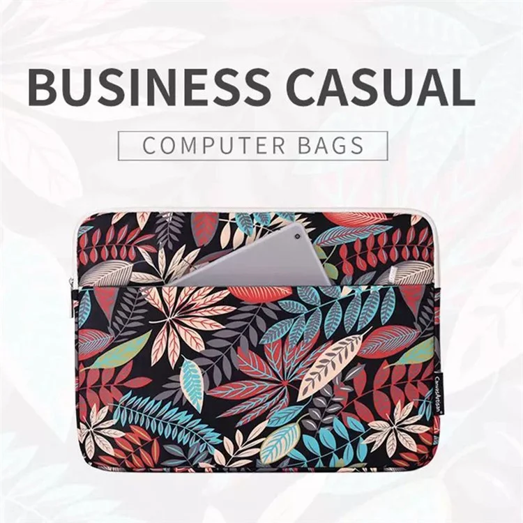 Canvasartisan H30-11 Foglie di Stampa a Graffi Resistenti al Laptop Polyestro Polyester Crush Bot - Black/per Laptop da 11 Pollici