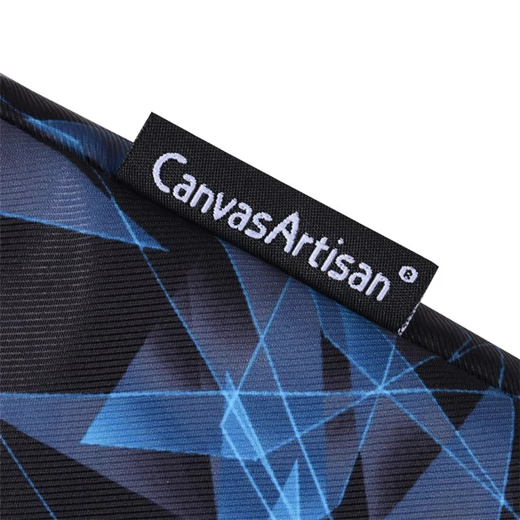 CANVASARTISAN H11-T0121 3D Diamond Pattern PU Leather Shockproof Laptop Sleeve Zipper Notebook Case with Small Bag - Blue/for 11-inch Laptop