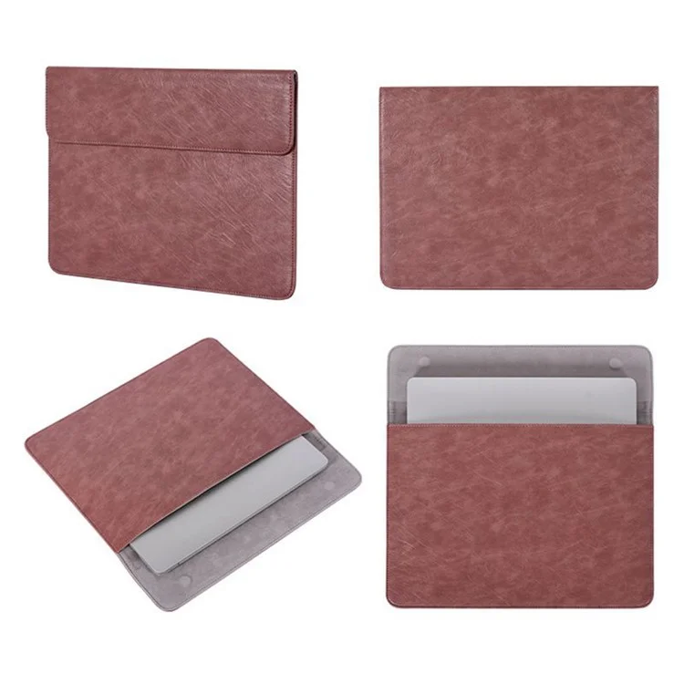Canvasartisan EL31-01 Business Style PU Leder-laptop-hülle-notebook Mit Magnetischer Flip-abdeckung - Braun/für 12-zoll-laptop
