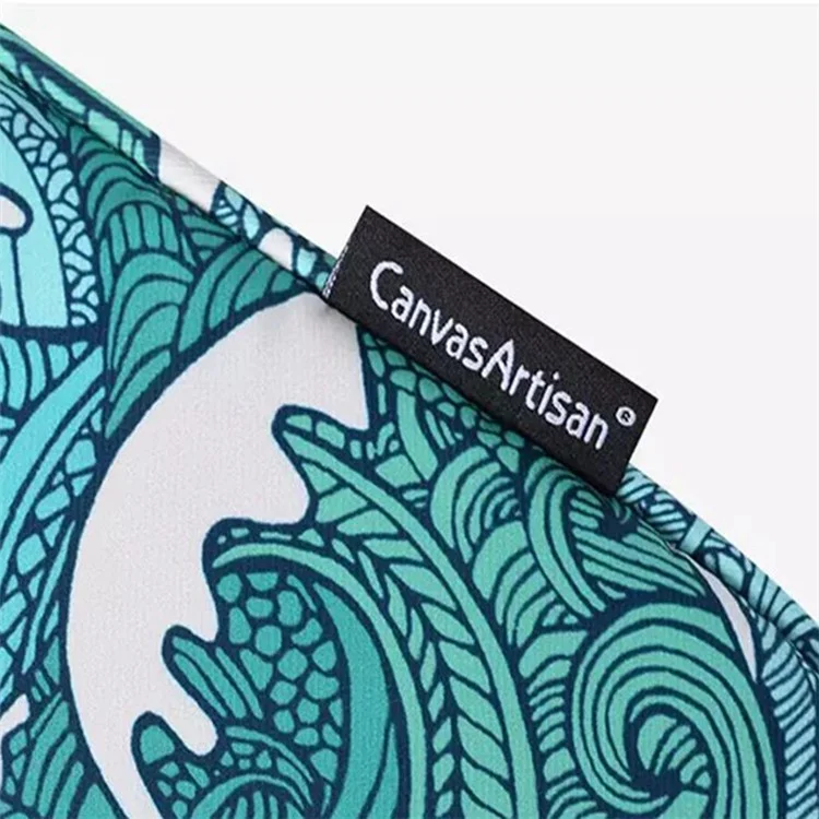 Canvasartisan H3-14 Modèle de Mer Modèle D'orcuste D'orcat de Choc Pour Ordinateur Portable à Fermeture à Glissière Bagure de Transport Avec Poche Avant - Green / Pour un Ordinateur Portable de 11 Pouces