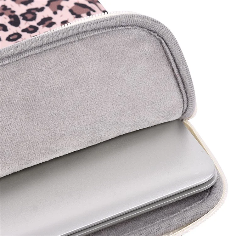 CANVASARISAN H31-51 Stampa Leopardata Antiurto Antiurto Manicotto Per Custodia Per Il Trasporto Della Custodia Per Laptop - Giallo / Per Laptop Da 11 Pollici