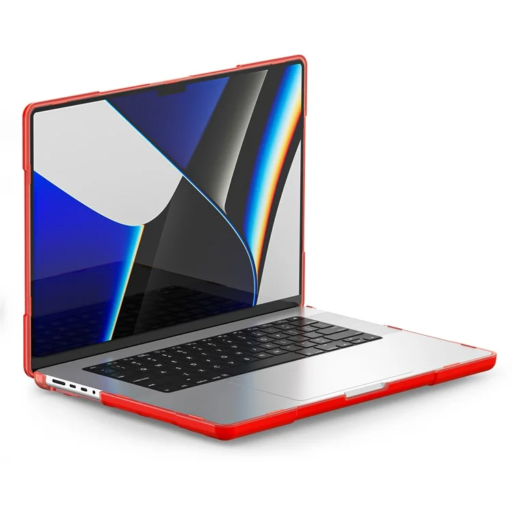 For MacBook Pro 14 inch (2024) (2023) (2021) A2442 / A2779  / A2918 / A2992 (M1 / M2 / M3) Hard PC Laptop Case - Red