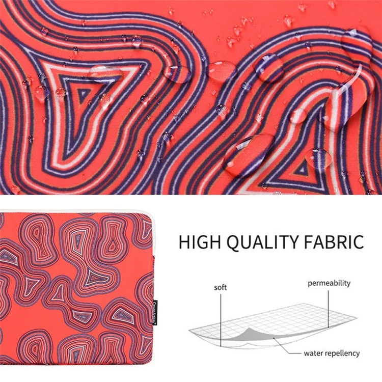 CanvaSartisan H23-01 Pochette Géométrique Pochette Pour Ordinateur Portable Pour Ordinateur Portable - Ordinateur Portable Rouge / Pour 11 Pouces