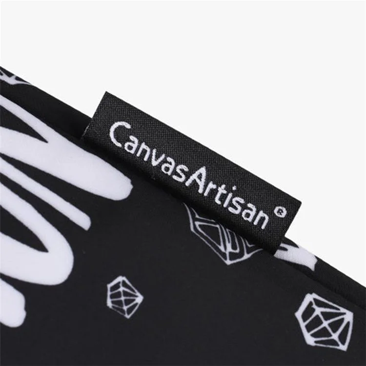Canvasartisan H15-01 Diamond Pattern Letter Design PC Laptop Saco de Transporte - Black/para Laptop de 11 Polegadas