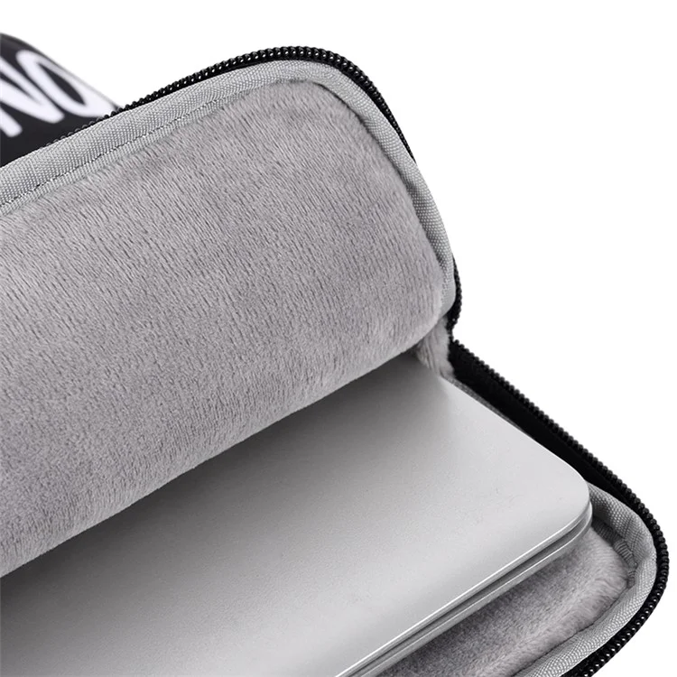 Canvasartisan H15-01 Diamond Pattern Letter Design PC Laptop Saco de Transporte - Black/para Laptop de 11 Polegadas