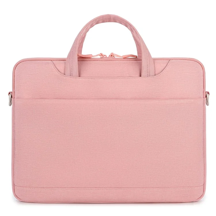 P510 Business Style Laptop Bag Notebook Sleeve Computer Sleeve 14'' Laptop Handbag with Shoulder Strap - Pink