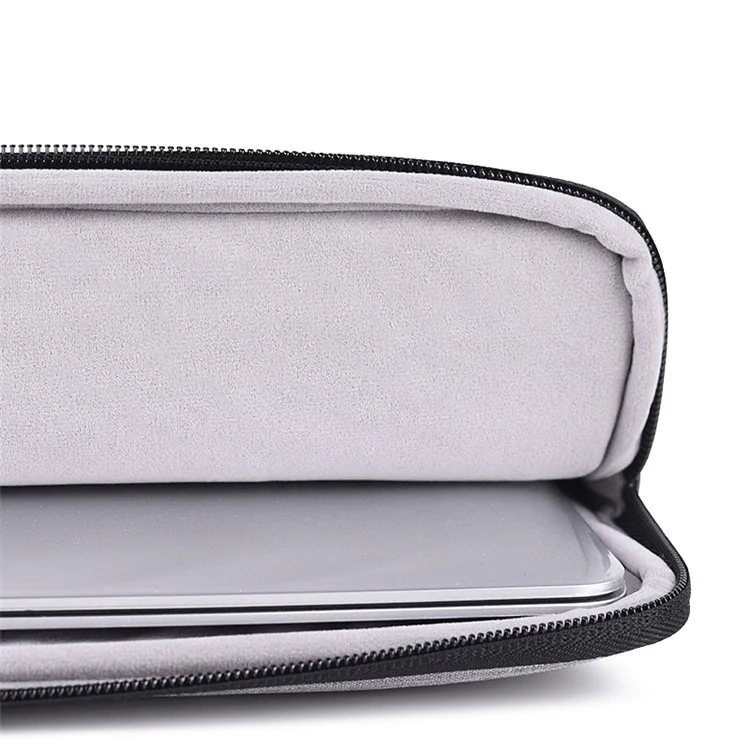 Canvasartisan L2-110 Texture Texture de Pocket de Pocket D'ectos D'ectopation Sag Codèle de Codeau Avec Petit Sac - Gris Clair / Pour un Ordinateur Portable de 13 Pouces
