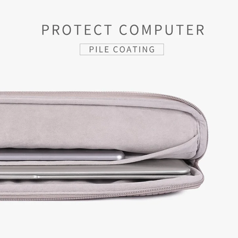 CANVASARTISAN L21-04 Houndstooth Pattern Protective Laptop Sleeve Notebook Case - Grey Edge/for 15-inch Laptop