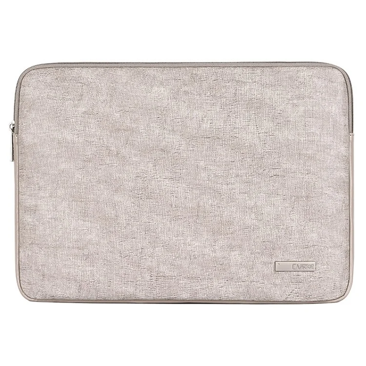 CANVASARTISAN L22-04 PU Leather Waterproof Notebook Carrying Bag Ultra-thin Laptop Sleeve - Light Grey/for 11-inch Laptop