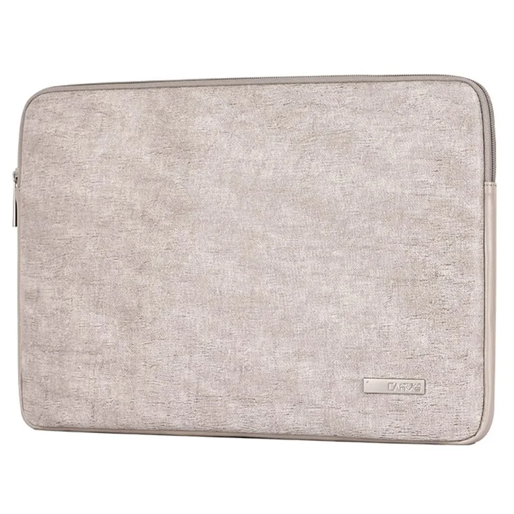 CANVASARTISAN L22-04 PU Leather Waterproof Notebook Carrying Bag Ultra-thin Laptop Sleeve - Light Grey/for 11-inch Laptop