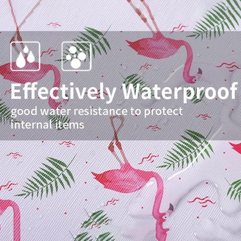 CANVASARTISAN G57-01 Läderlåda av PU för bärbar dator, chockabsorberande fodral med fågel- och lövönster - Vit/för 14 tumslaptop