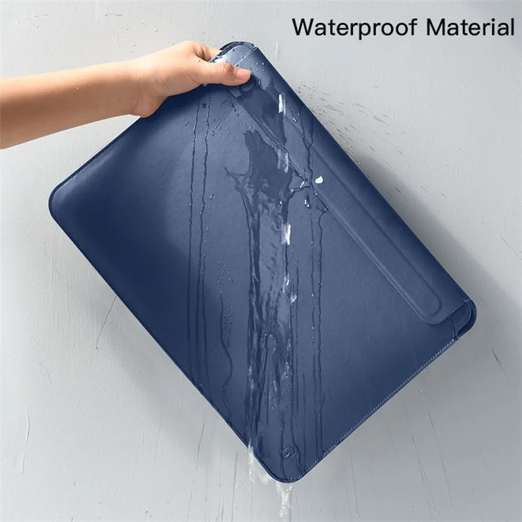 WIWU Skin Pro II Series Bolsa de Laptop Impermeável Ultrafina em Couro PU para MacBook Pro 16 polegadas 2021 - Marrom 