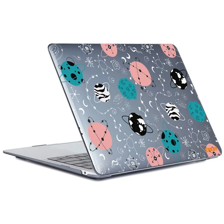 Enkay Hat Prince Pour MacBook Air 13 Pouces (2018) A1932 / (2020) A2179 A2337 Planets Série Spaceman / Planets Modèles PC Hard PC Crystal Ordinateur / Ordinateur de Protection Couverture de Cas de Protection - Planètes