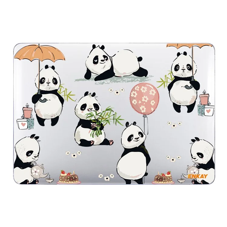 Enkay Hat Prince Pour MacBook Pro 16 Pouces (2021) A2485 Cartone Motement Optoppre PC Cas Courtace de Boarte - Panda
