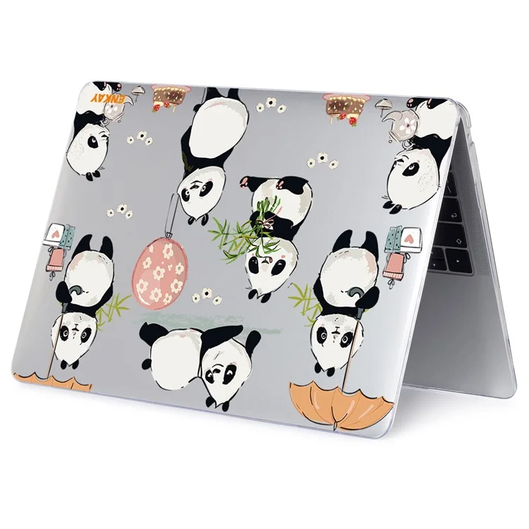 Enkay Hat Prince Pour MacBook Pro 16 Pouces (2021) A2485 Cartone Motement Optoppre PC Cas Courtace de Boarte - Panda