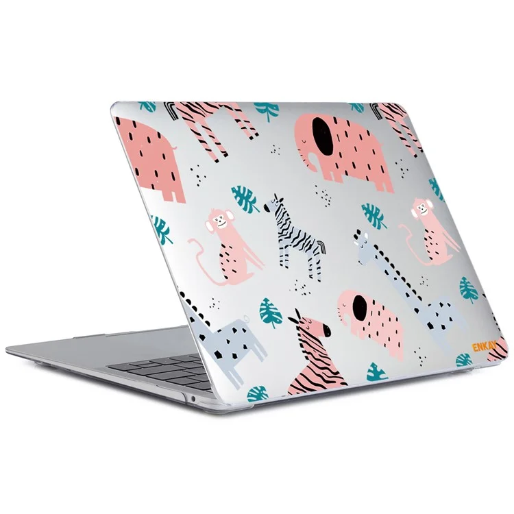 ENKAY HAT PRINCE for MacBook Pro 16 inch (2019) A2141 Cute Animals Series Patterned Anti-Scratch Hard PC Sheer Laptop Protective Case - Zoo/Style 2