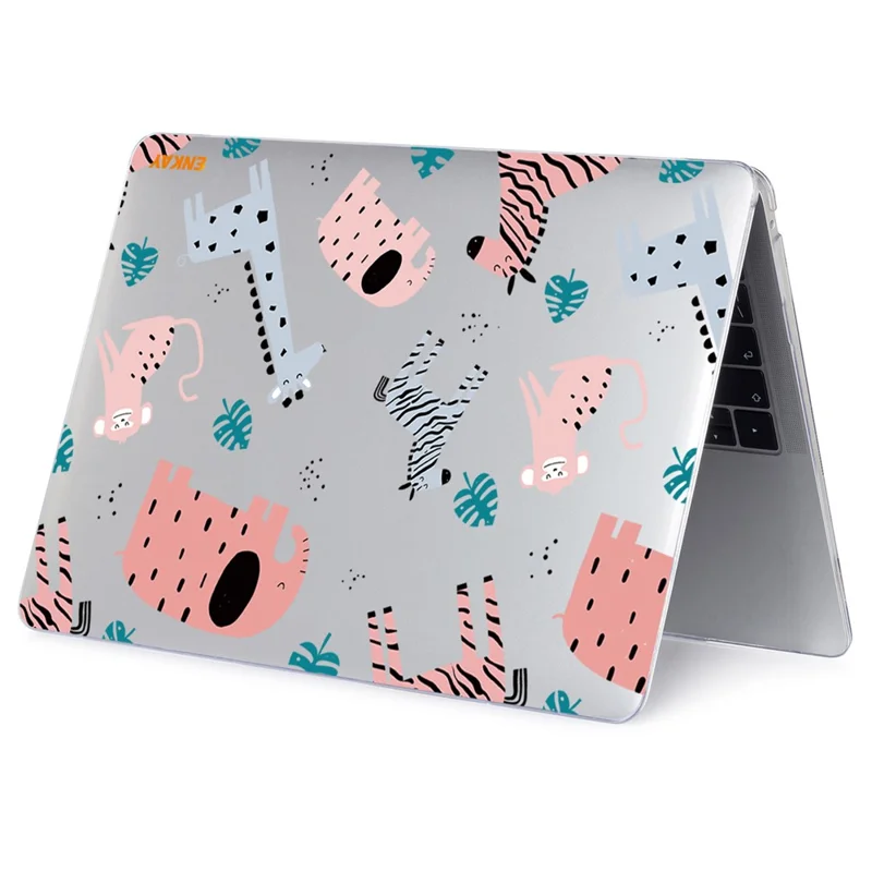 ENKAY HAT PRINCE for MacBook Pro 15 inch (2016-2017) A1707/A1990 Cute Animals Series Anti-Scratch Crystal Based Hard Patterned PC Sheer Laptop Protective Case - Zoo/Style 2