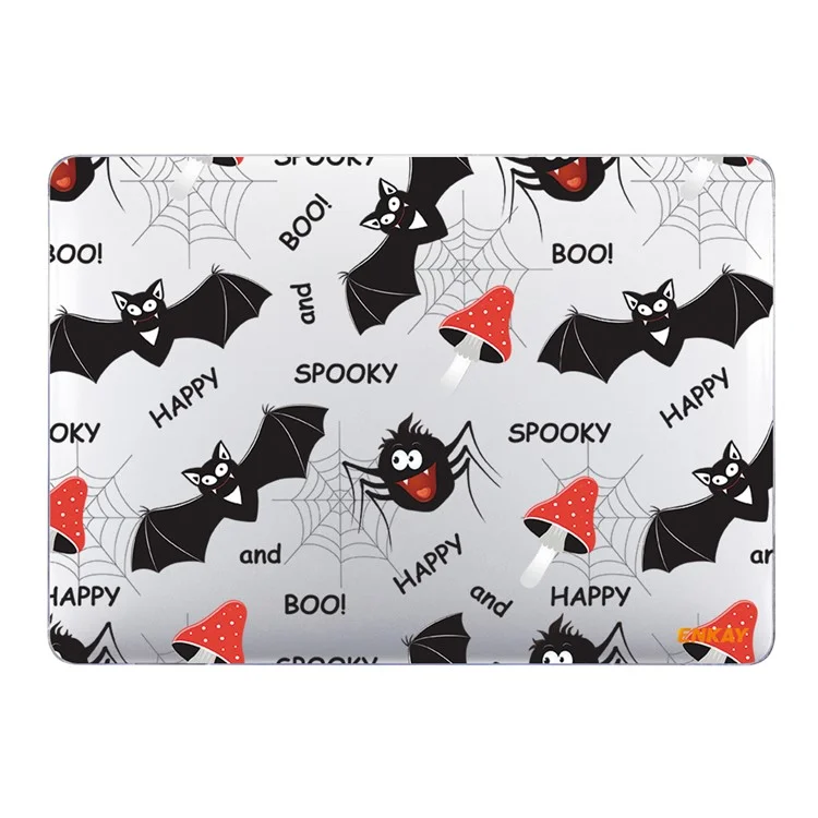 Enkay Hat Prince Per MacBook Air 13 Pollici (2018-2019) A1932/(2020) A2179/(2020) A2337 Serie di Animali Carini Trasparenti PC Hard Laptop/Notebook Caso di Protezione - Pipistrelli