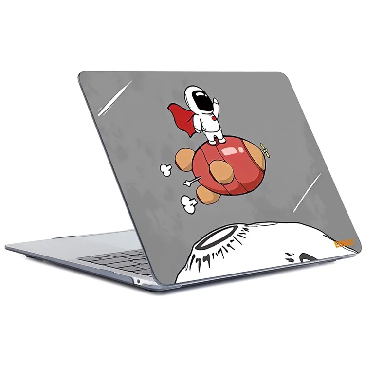 ENKAY HAT PRINCE für MacBook Pro 16 Zoll (2019) A2141 Planets Series Crystal Based Patterned Hard PC Laptop Protective Case Shell - Rakete
