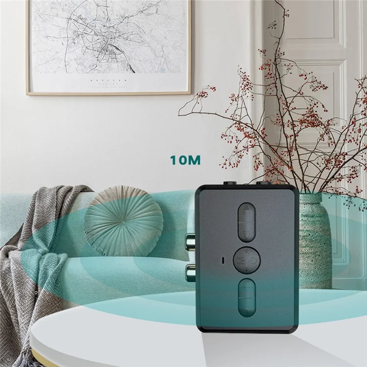 RT01 Bluetooth-compatible Transmitter + Receiver Portable Wireless Bluetooth-compatible Adapter Bluetooth-compatible Call Car Accessory
