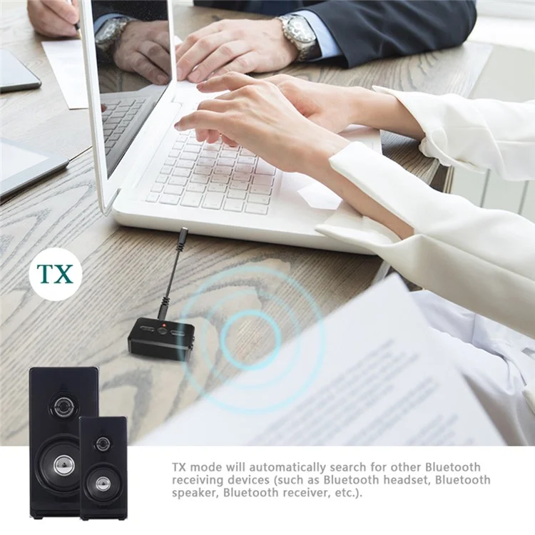 RT01 Bluetooth-compatible Transmitter + Receiver Portable Wireless Bluetooth-compatible Adapter Bluetooth-compatible Call Car Accessory