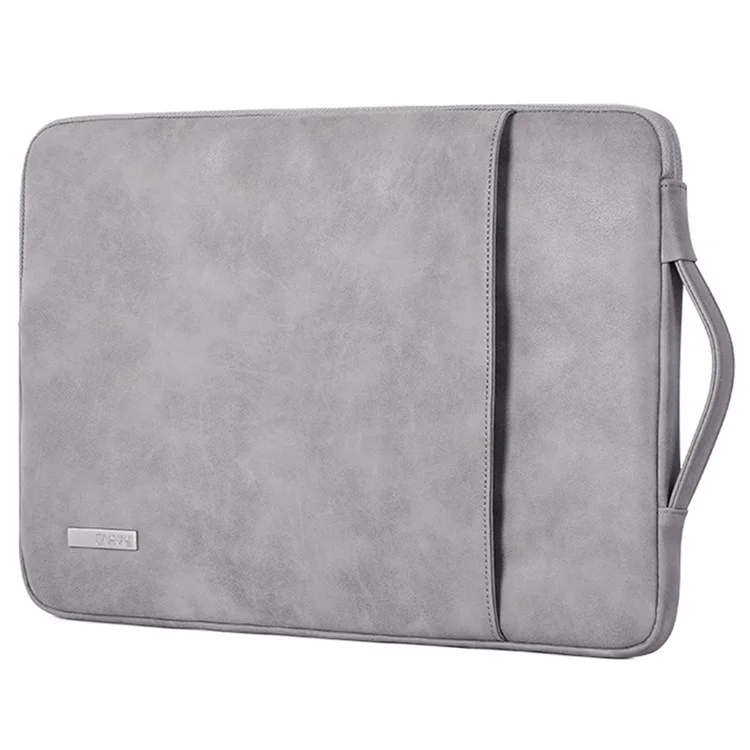 CANVASARTISAN L11-89 Funda de Cuero de PU para Ordenador Portátil, a Prueba de Golpes y Antihuellas, Bolsa de Transporte para Laptop y Tablet de 11'' - Gris