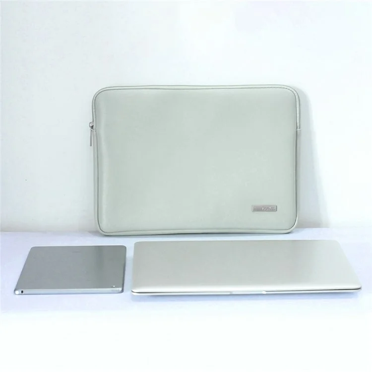 CANVASARTISAN L6-04 12'' Laptop Sleeve for MacBook Fashionable PU Leather Notebook Computer Protection Bag - Green