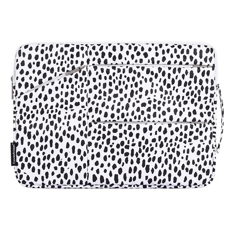 Canvasartisan H36-58 COW CARTION PACKENT COUMPORE MULEVE BAG ATO-царапин Чехол С 3 Внешними Мешочками На 12 Дюймов Ноутбуков