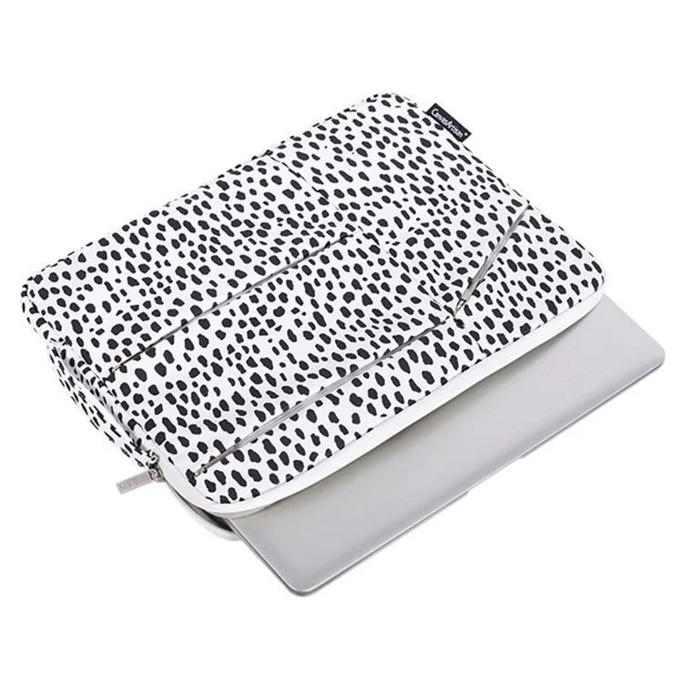 Canvasartisan H36-58 COW CARTION PACKENT COUMPORE MULEVE BAG ATO-царапин Чехол С 3 Внешними Мешочками На 12 Дюймов Ноутбуков