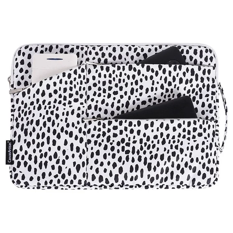 Canvasartisan H36-58 COW CARTION PACKENT COUMPORE MULEVE BAG ATO-царапин Чехол С 3 Внешними Мешочками На 12 Дюймов Ноутбуков