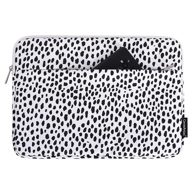CANVASARTISAN H36-11 15" Housse pour ordinateur portable Protection pour ordinateur portable pour Lenovo Motif vache élégant Résistant à l'usure et à la poussière Sac de transport