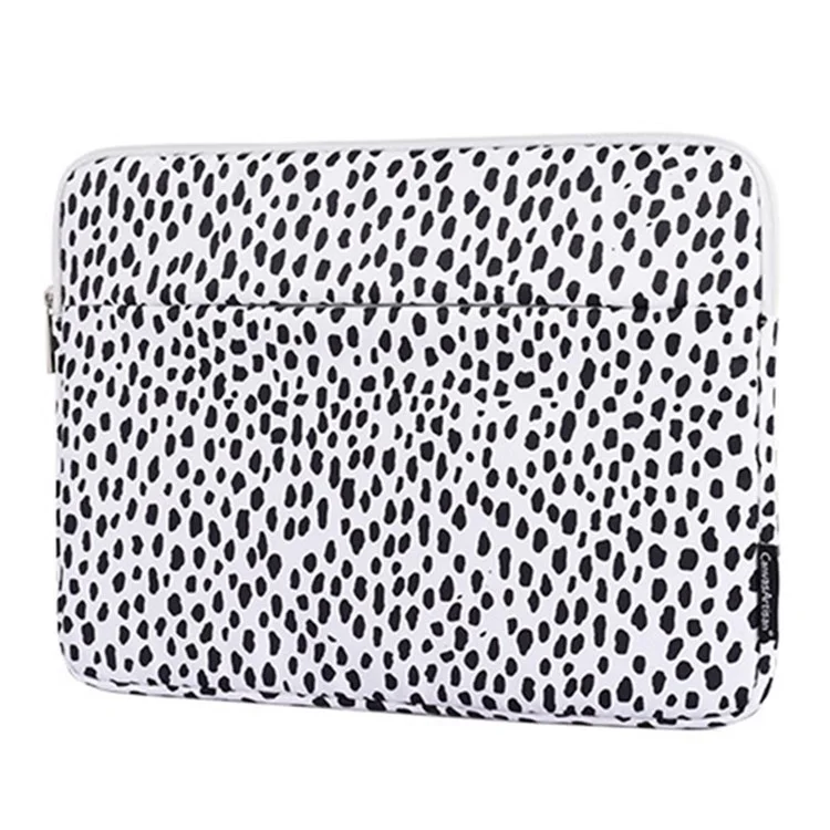 CANVASARTISAN H36-11 15" Housse pour ordinateur portable Protection pour ordinateur portable pour Lenovo Motif vache élégant Résistant à l'usure et à la poussière Sac de transport