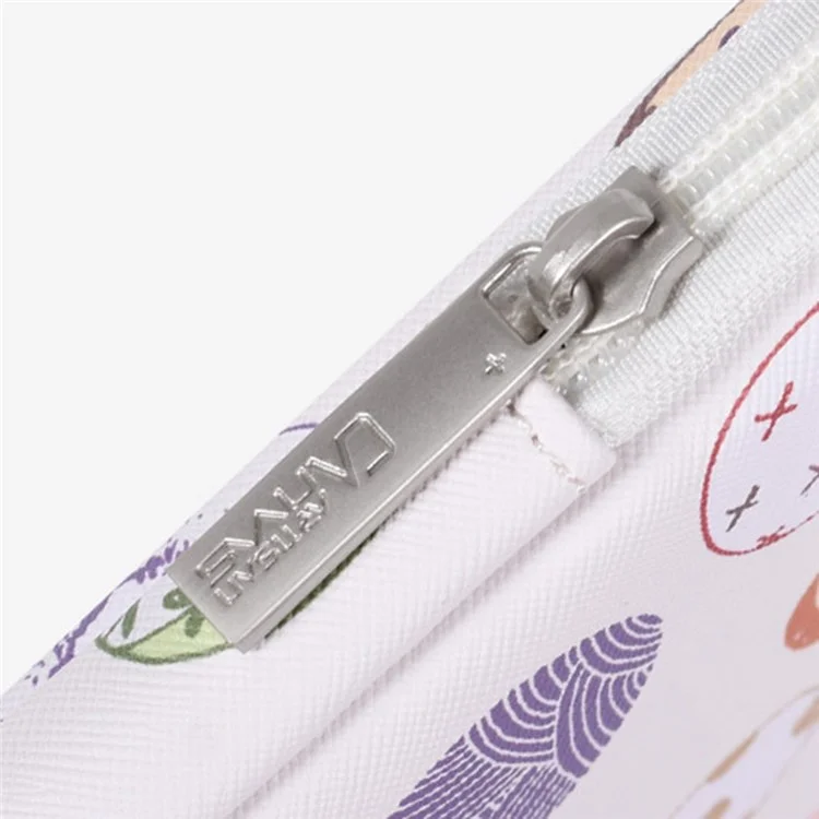 CanvasArtisan G52-T0111 Nette Osterhasen Und Eiermuster 11-Zoll-Laptop-PU-Schutzhülsen-Reißverschluss-Tasche + Kleines Bag-Set