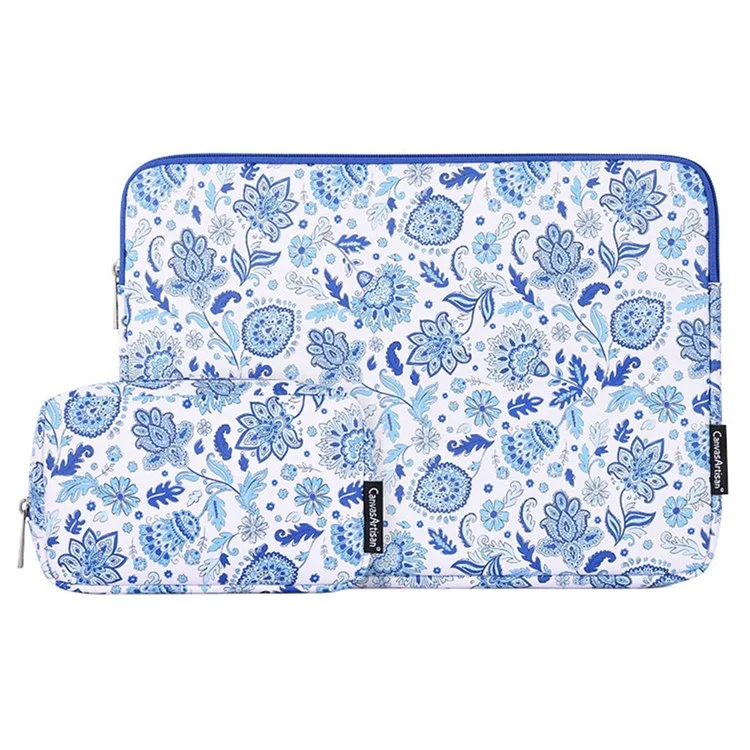 CANVASARTISAN G54-T0111 14'' Computadora Portátil Funda Protectora para MacBook Pro Impermeable PU Cuero Protección Bolsa Portátil con Pequeña Bolsa Organizadora de Accesorios Electrónicos