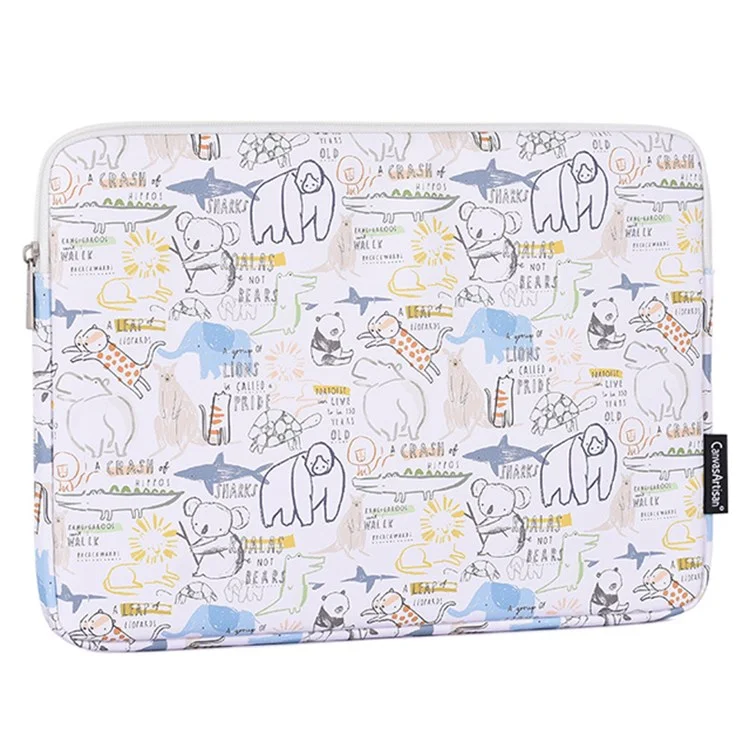 Canvasartisan G50-T0111 11 Pouces pu Notebook Cartoon Animal Pattern Pattern Iptopp Bag + Petit Sac à Sacs