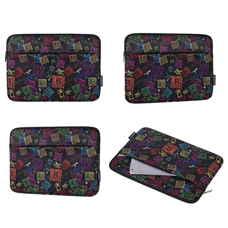 Canvasartisan H17-11 Colorida Patrón de Letra Manga Portátil de 15 Pulgadas Bolsa de Transporte de Revestimiento Suave de 15 Pulgadas