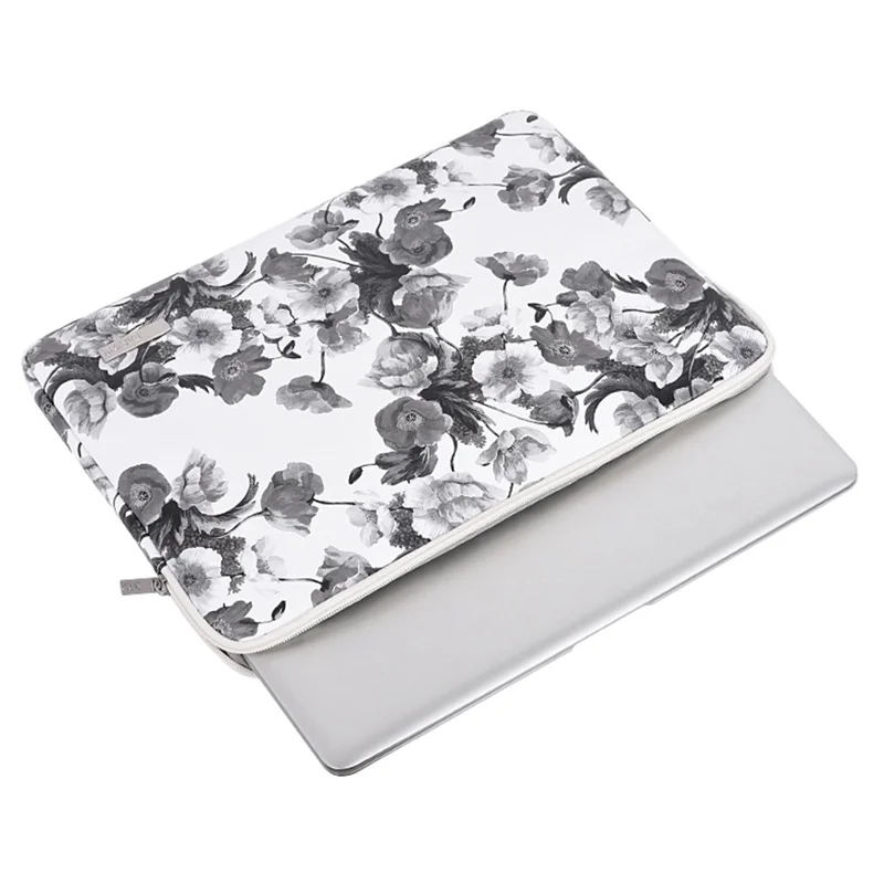 CANVASARTISAN G1-01 Shockproof Sleeve Bag for 14 inch Laptops Digital Printing Flower Pattern Anti-scratch Carry Case