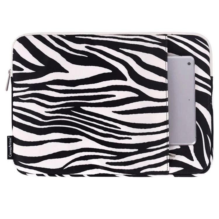 CANVASARTISAN H33-19 11" Laptop Computer Sleeve for MacBook Air Waterproof Zebra Pattern Convenient Carrying Notebook Protection Cover