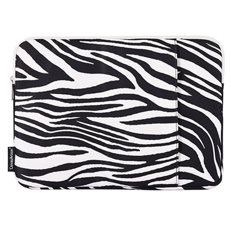 CANVASARTISAN H33-19 11" Laptop Computer Sleeve for MacBook Air Waterproof Zebra Pattern Convenient Carrying Notebook Protection Cover