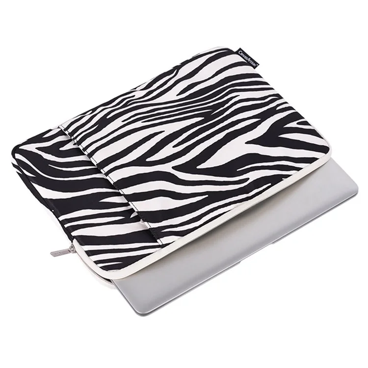 CANVASARTISAN H33-19 11" Laptop Computer Sleeve for MacBook Air Waterproof Zebra Pattern Convenient Carrying Notebook Protection Cover
