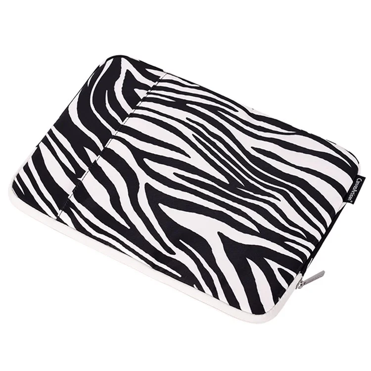 CANVASARTISAN H33-19 11" Laptop Computer Sleeve for MacBook Air Waterproof Zebra Pattern Convenient Carrying Notebook Protection Cover