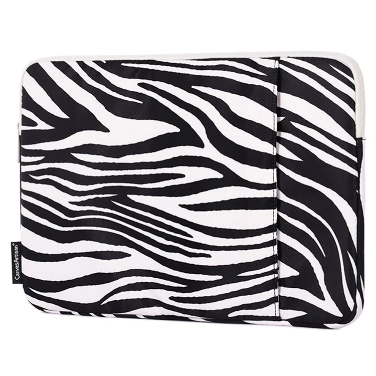 CANVASARTISAN H33-19 11" Laptop Computer Sleeve for MacBook Air Waterproof Zebra Pattern Convenient Carrying Notebook Protection Cover