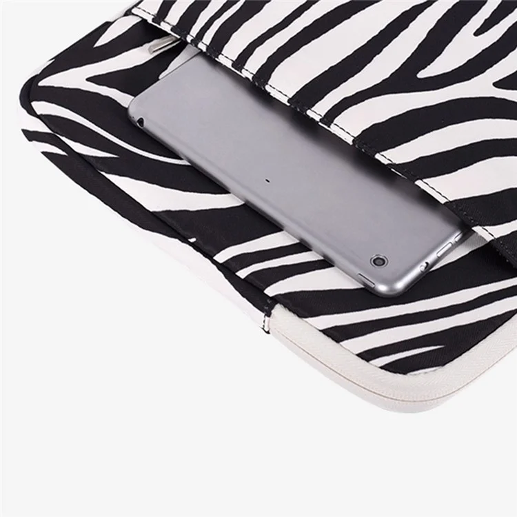 CANVASARTISAN H33-19 11" Laptop Computer Sleeve for MacBook Air Waterproof Zebra Pattern Convenient Carrying Notebook Protection Cover