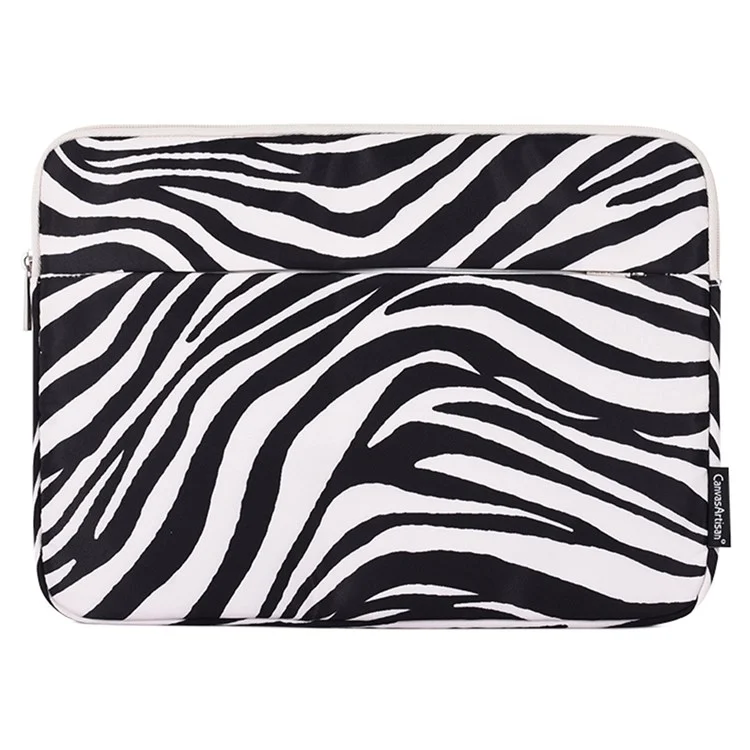 Canvasartisan H33-11 Patrón De Raya De Cebra Funda A Prueba De Golpes Para Laptops De 14 Pulgadas Bolso De Manga De Portátil Resistente A Los Arañazos