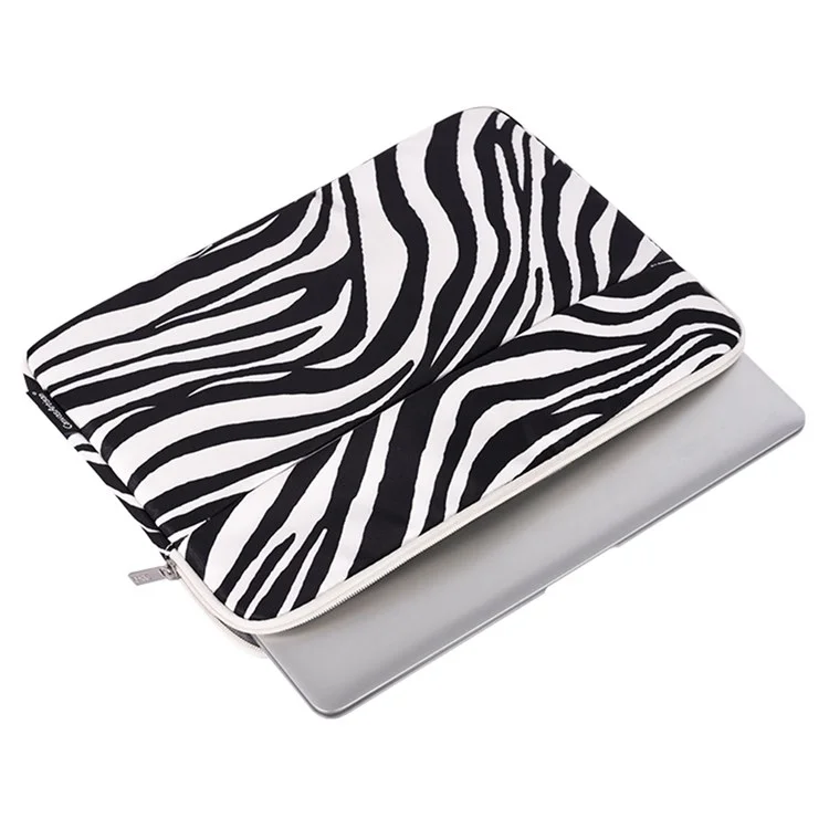 Canvasartisan H33-11 Patrón De Raya De Cebra Funda A Prueba De Golpes Para Laptops De 14 Pulgadas Bolso De Manga De Portátil Resistente A Los Arañazos