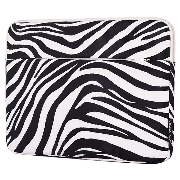 Canvasartisan H33-11 Patrón De Raya De Cebra Funda A Prueba De Golpes Para Laptops De 14 Pulgadas Bolso De Manga De Portátil Resistente A Los Arañazos