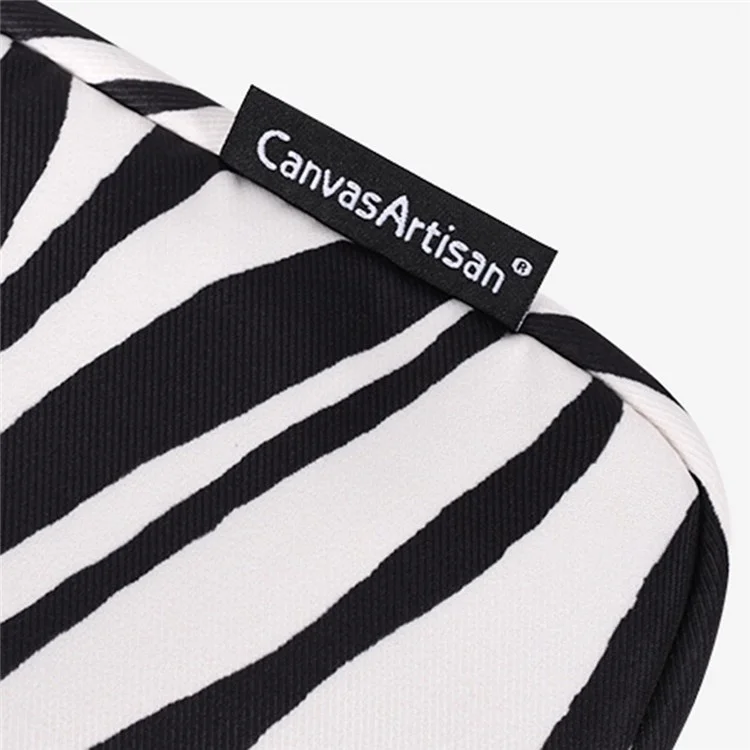 Canvasartisan H33-11 Patrón De Raya De Cebra Funda A Prueba De Golpes Para Laptops De 14 Pulgadas Bolso De Manga De Portátil Resistente A Los Arañazos