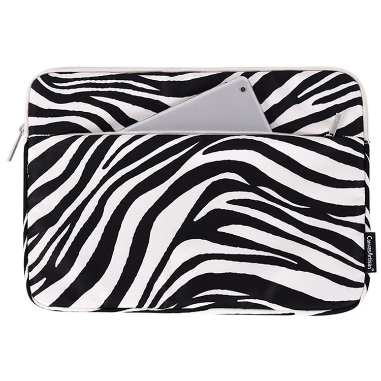 Bolsa de Manga a Prueba de Choque de Cañas en Lienzo H33-11 Para Portátiles de Choque Cebra a Prueba de Choque Para Portátiles de 11 Pulgadas Resistente